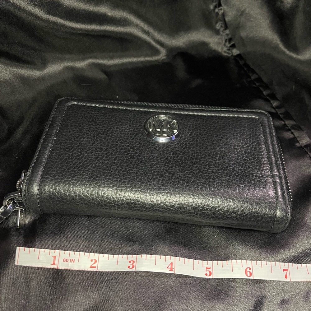 Michael Kors black wristlet wallet. Used. - Picture 2 of 5